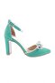 Green Scuba Women's Heeled Shoes - 43333910