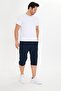 Men's Stretchfit Cargo Pocket Flexible Capri Navy Blue 6035-L - 5