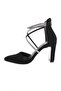 314-23Y Women's Heeled Shoes Black Velvet - 3