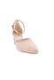 Women's Pointed Toe Silver Stone Heeled Shoes 7332328 - 2