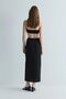 Black Mira Linen Wrap Skirt - 5