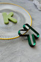 Letter K Dough Shaper/Cookies, Ceramic, Polymer Clay, Play Doughs / Mixed Color - 3