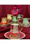 Emerald Porcelain Hand Decor Painting Cup Set - 7