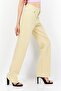 Women Regular Fit Plain Denim Jeans, Yellow - 2