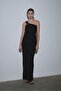 Black Abel One Shoulder Linen Dress