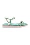 536-23Y Women's Sirali Silver Stone Sandals Green