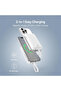 Baseus 10000mAh Magnetic Mini Wireless Fast Charge Power Bank 30W With Built-In Type-C Cable - White - 7