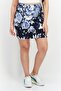 Women Floral Casual Mini Skirts, Navy Combo