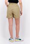 Women Solid Basic Shorts, Khaki - 2