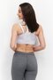 Women Brand Logo Padded Sports Bra, Lavender - 4