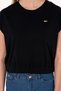 Women's Black Crew Neck T-Shirt 50305720-Vr046 - 6