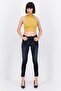 Women Skinny Fit Two Tone Stretchable Jeans, Blue - 2