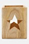 Wooden Candle Holder, Natural Tan