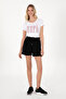 Women's White Crew Neck T-Shirt 50305842 -Vr013 - 4