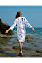 Patterned Linen Tunic (Flower Branch) - 1551 - 5