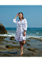 Patterned Linen Tunic (Flower Branch) - 1551 - 7