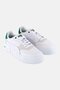 Women Cali Court Match Lace Up Outdoors Shoes, White/Green