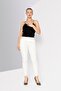 Women Regular Fit Solid Stretchable Jeans, White - 2