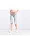 Women Petite Super Crop Shorts, Blue Wash