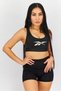 Women Padded Hero Racer Sports Bra, Black