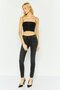 Women Skinny Fit Washed Denim Jeans, Black - 3