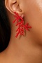 Coral Figure Red Women's Earrings - 2