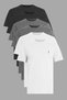 Unisex 6 Pack Slim Fit Slim Fit 100% Cotton Crew Neck T-Shirt
