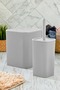 Square Dustbin Toilet Brush Set of 2 5 Liters Gray - 5