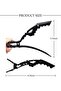 Crocodile hair section clips with non-slip grip for home, parlor and salon use, set of 6 pieces - 5