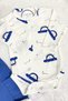 Baby Boy Embroidered Carriage 2-Piece Salopet Set Long Sleeve Snap Fastener Newborn Outfit Socks Gift - 6