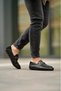 Dark Black Men's Leather Shoes