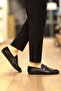 Dark Full Black Men's Leather Shoes - 7