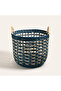 Java Lacivert Rattan Sepet 45 Cm