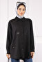 Black Sequin Embroidered Shirt