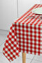 Red Large Square Pattern Gingham Tablecloth, Table Cloth, Picnic Mat - 2