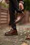 Alvaro brown spiro men's leather shoes - 8