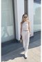 Women White Seersucker Fabric Single Shoulder Blouse Hzl25S-Zk13271 - 2