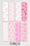 Ribbon Patterned Aesthetic Bookmark Set of 8 Bookmarks Set 14,50X5Cm Size