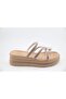 25Y398-2 Orthopedic Beige Women's Slippers