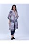 Ethnic Patterned Tied Kimono Kaftan