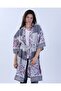 Ethnic Patterned Tied Kimono Kaftan - 4