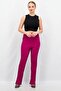 Women Regular Fit Pleated Palazzo Pants, Purple - 3