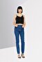 Women Slim Fit High Waist Stretchable Jeans, Med Blue - 2