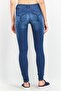 Women Skinny Fit Plain Stretchable Denim Jeans, Blue - 3