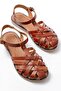 205-02 K. Brown Orthopedic Genuine Leather Women's Sandals - 5