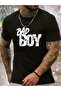 "Bad Boy" Graphic Tee for Men - Comfortable Cotton Blend, Stretchy Short Sleeve Summer T-Shirt