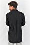 Men Regular Fit Solid Long Sleeves Dress Shirt, Black - 4
