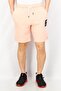 Men Sportswear Fit Drawstring Textured Training Shorts, Peach