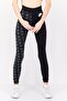 Women Sportswear Fit Brand Logo Training Tights, Black