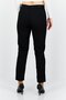 Women Straight Fit Mid Waist Embroidered Jeans, Black - 4